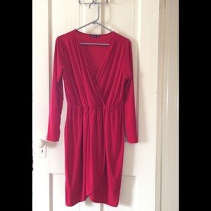 Red Wrap Dress